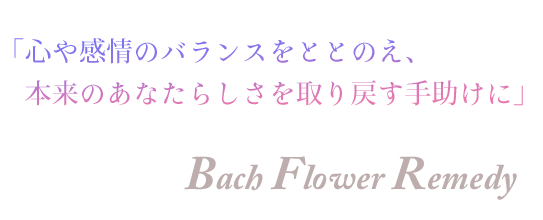 バッチフラワーレメディ